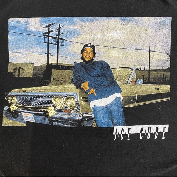 Ice Cube Black Cotton Graphic Tee T Shirt M - Picture 3 of 12